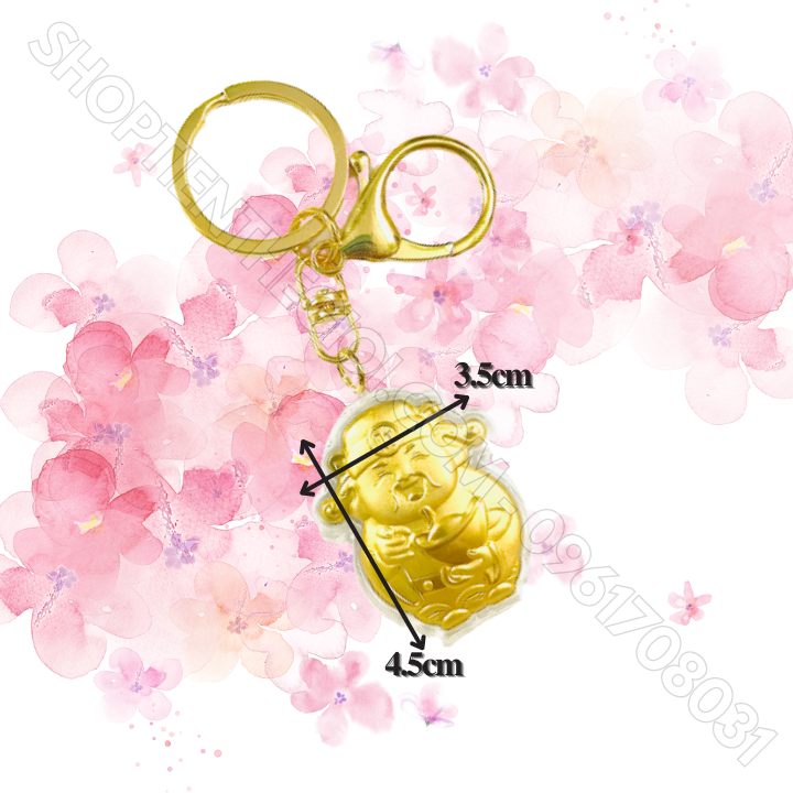 Combo 50 Móc Khóa Ông Thần Tài Vàng  - SP005980